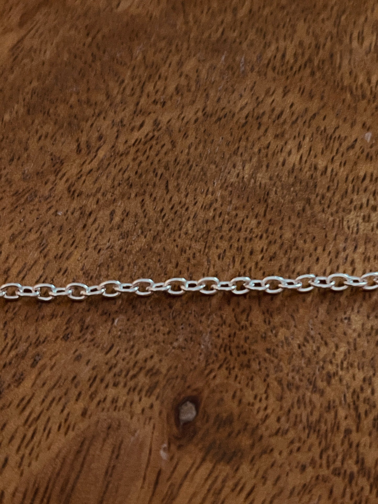 Silver Cable Chain with connector