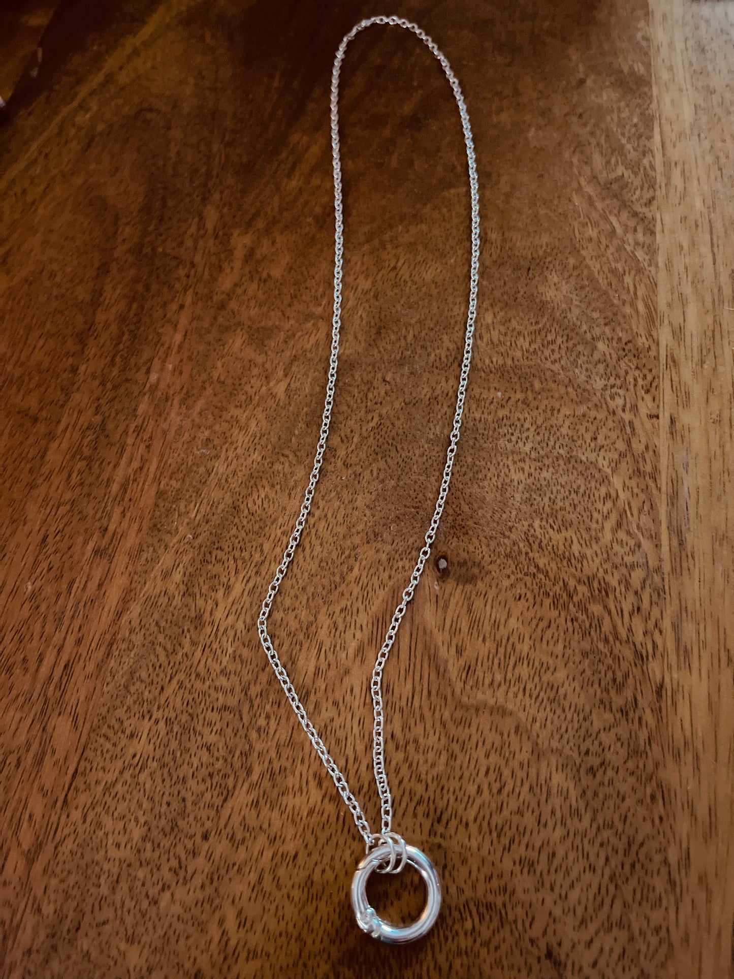 Silver Cable Chain with connector