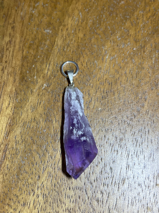 Pointed Amethyst Pendant
