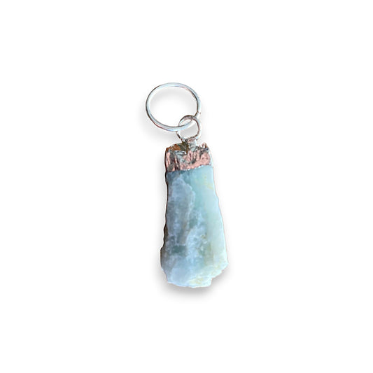 Aquamarine Silver Electroplated Stone