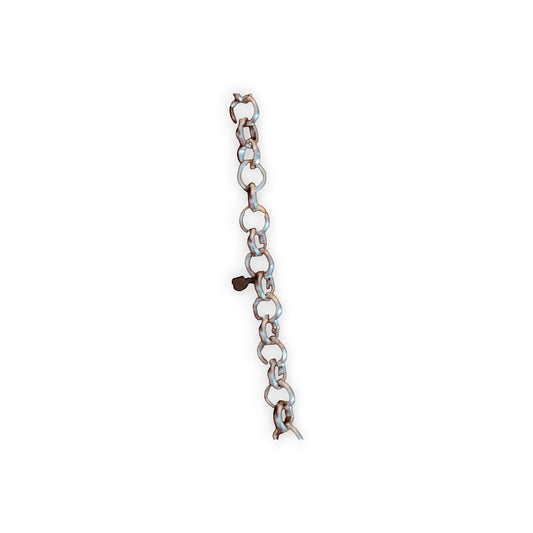 Chunky Silver Rolo Chain With Connector