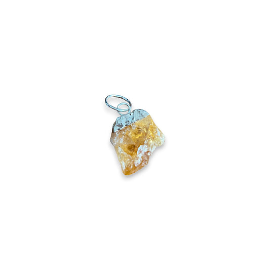 Citrine w/ Silver Electroplated Top Stone